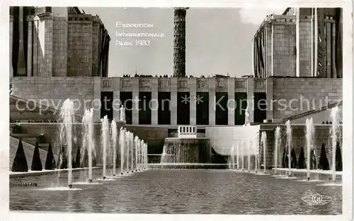 AK / Ansichtskarte  Exposition_Internationale_Paris_1937 Les Bassins et Fontanes Du Trocadero 