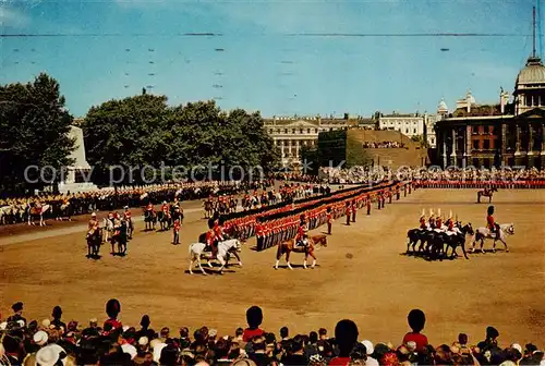 AK / Ansichtskarte  Leibgarde_Wache_Life_Guards London Trooping the Colour 