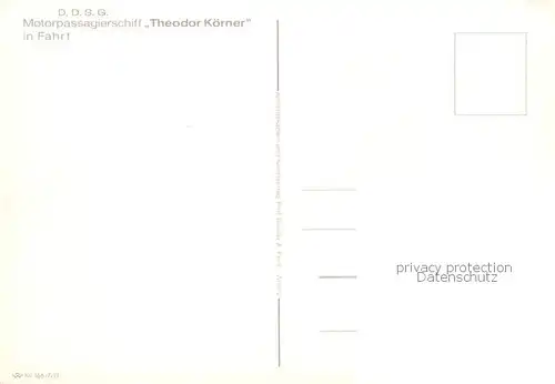 AK / Ansichtskarte  Dampfer_Binnenschifffahrt D.D-S.G. Theodor Koeener 