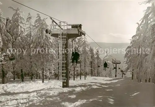 AK / Ansichtskarte  Sessellift_Chairlift_Telesiege Oberwiesenthal  