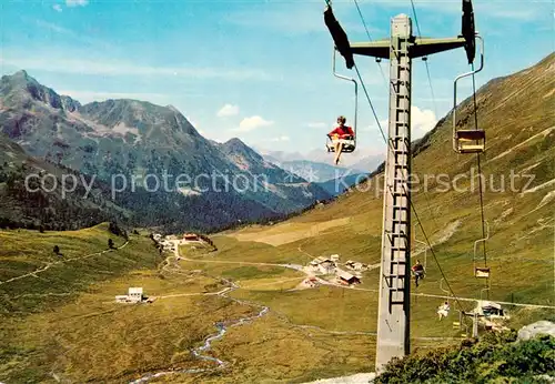 AK / Ansichtskarte  Sessellift_Chairlift_Telesiege Kuhtal Tirol 