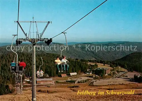 AK / Ansichtskarte  Sessellift_Chairlift_Telesiege Feldberg Schwarzwald 