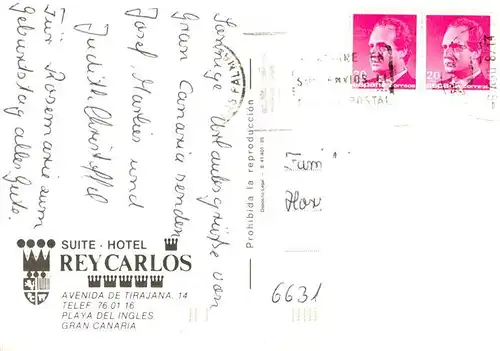 AK / Ansichtskarte 73898633 Playa_del_Ingles_Gran_Canaria_ES Suite Hotel Rey Carlos Swimming Pool 