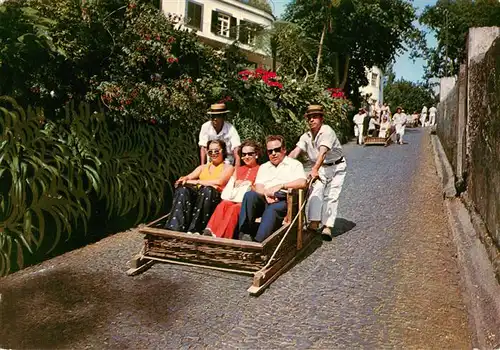 AK / Ansichtskarte  Madeira__Portugal Carros de Cestos Tipico da Madeira 