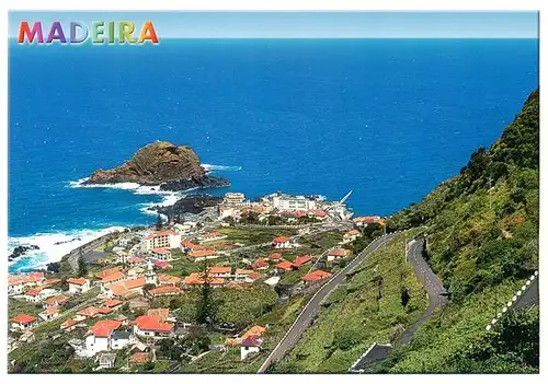 AK / Ansichtskarte  Porto_Moniz_Porto_do_Moniz_Madeira_PT Vista parcial da Vila e Ilhéu Mole 
