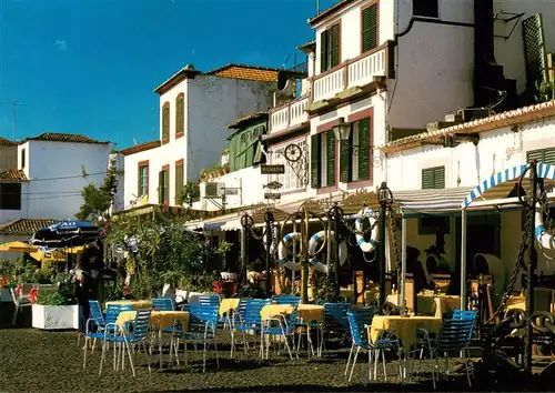 AK / Ansichtskarte 73898643 Funchal_Madeira_PT Pormenor da Zona Velha da Cidade Old part of the town Restaurants 