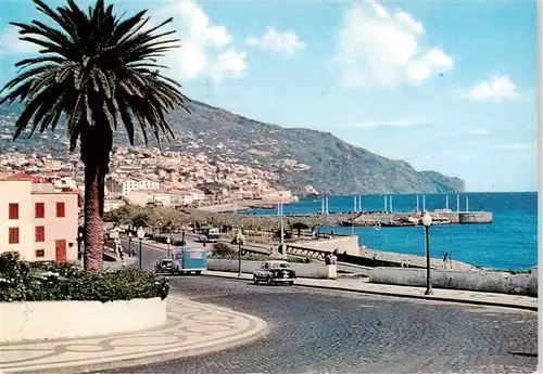 AK / Ansichtskarte  Funchal_Madeira_PT Vista Leste Uferstrasse Kuestenpanorama 