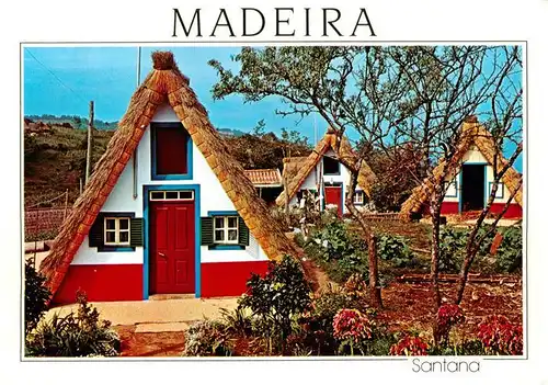 AK / Ansichtskarte  Santana_Madeira_PT Casas típicas Typische Haeuser 