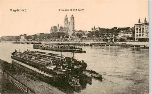 AK / Ansichtskarte  Magdeburg Elbansicht mit Dom Magdeburg