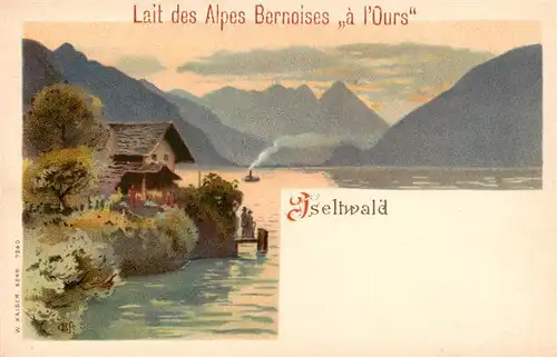 AK / Ansichtskarte  Iseltwald_BE Lait des Alpes Bernoises a l'Ours 