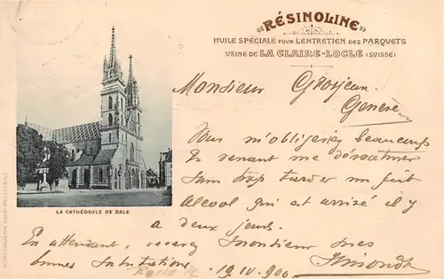 AK / Ansichtskarte  Bale La Cathedrale de Bale Bale