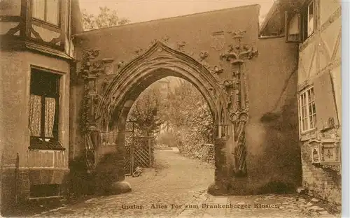 AK / Ansichtskarte  Goslar Altes tor zum Frankenberger Kloster Goslar