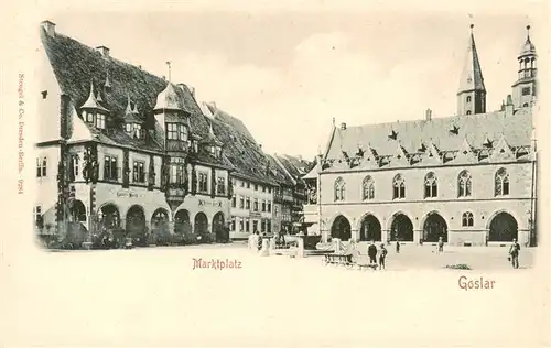 AK / Ansichtskarte  Goslar Marktplatz Goslar