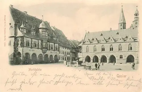 AK / Ansichtskarte  Goslar Marktplatz Goslar