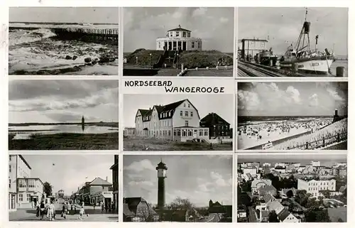 AK / Ansichtskarte  Wangerooge_Wangeroog_Nordseebad Brandung Hotel Hafen Ortspartien Leuchtturm Strand 