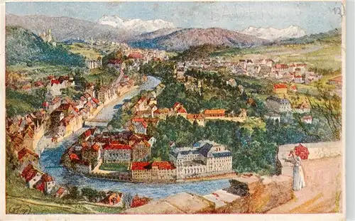 AK / Ansichtskarte  Baden__AG Station thermale Kuenstlerkarte 