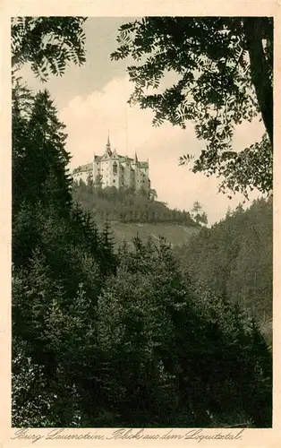 AK / Ansichtskarte  Burg_Lauenstein_Frankenwald Blick aus dem Loquitztal Burg_Lauenstein