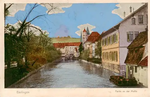 AK / Ansichtskarte  Esslingen__Neckar Partie an der Maille 