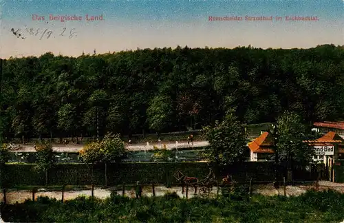 AK / Ansichtskarte  Remscheid Remscheider Strandbad im Eschbachtal Remscheid