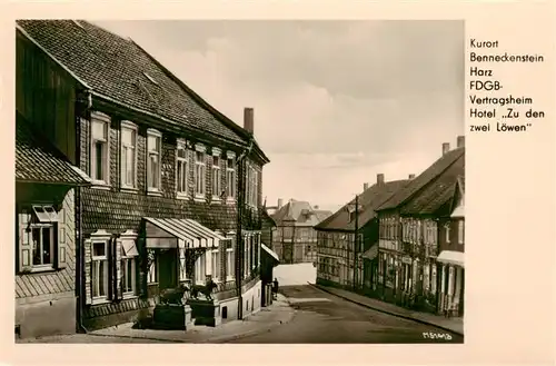 AK / Ansichtskarte 73898846 Benneckenstein_Harz FDGB Vertragsheim Hotel Zu den zwei Loewen Benneckenstein_Harz