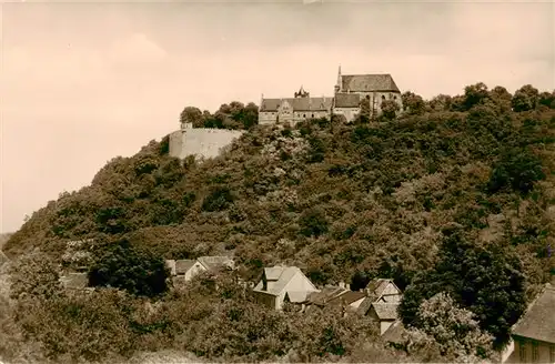 AK / Ansichtskarte 73898847 Mansfeld__Suedharz Blick zum Schloss 