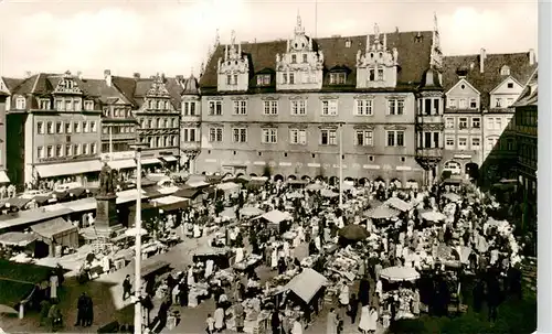 AK / Ansichtskarte  Coburg Markttag Coburg