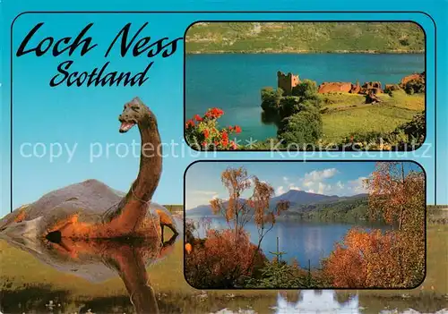 AK / Ansichtskarte 73898890 Dinosaurier Loch Ness Scotland 