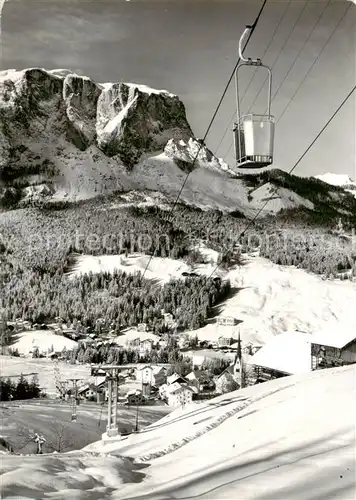 AK / Ansichtskarte  Seilbahn_Cable-Car_Telepherique Val Badia Dolomiti Pedraces 