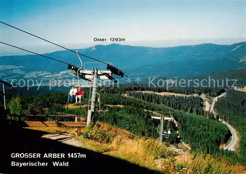 AK / Ansichtskarte  Sessellift_Chairlift_Telesiege Grosser Arber Bayerischer Wald 