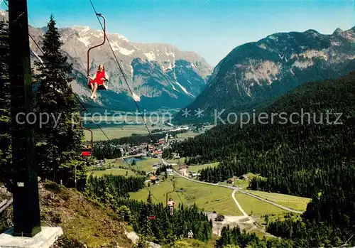 AK / Ansichtskarte  Sessellift_Chairlift_Telesiege Leutasch Weidach Wetterstein 