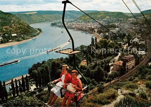 AK / Ansichtskarte  Sessellift_Chairlift_Telesiege Boppard Perle am Rhein 