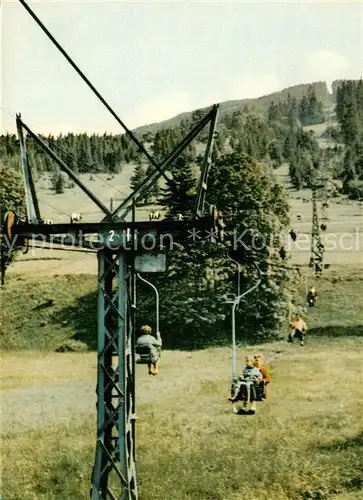 AK / Ansichtskarte  Sessellift_Chairlift_Telesiege Szczyrk Skrzyczne 