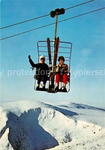 AK / Ansichtskarte  Sessellift_Chairlift_Telesiege Krkonose Lanovka na Snezku 