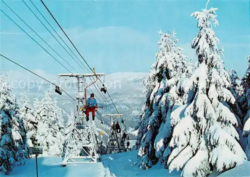 AK / Ansichtskarte  Sessellift_Chairlift_Telesiege Krkonose Spindleruv Mlyn Lanovka na Plan 