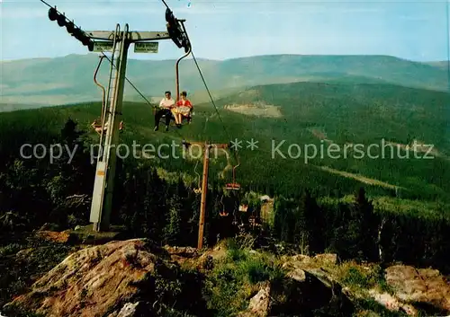 AK / Ansichtskarte  Sessellift_Chairlift_Telesiege Arber Bayerischer Wald  