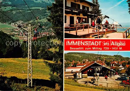 AK / Ansichtskarte  Sessellift_Chairlift_Telesiege Immenstadt am Allgaeu 