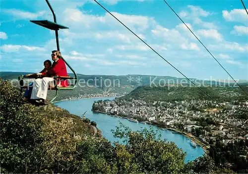 AK / Ansichtskarte  Sessellift_Chairlift_Telesiege Boppard am Rhein  