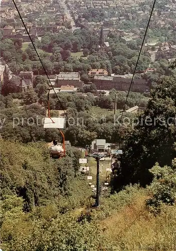 AK / Ansichtskarte  Sessellift_Chairlift_Telesiege Thale Harz Quedingburg 