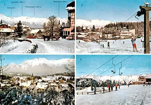 AK / Ansichtskarte  Skilift_Schlepplift_Remontees-Mecaniques IGLS Tirol  