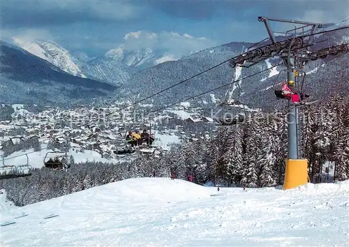 AK / Ansichtskarte  Sessellift_Chairlift_Telesiege Gschwandkopflift Seefeld Tirol 