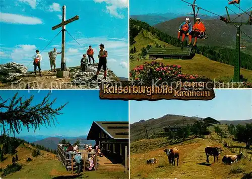 AK / Ansichtskarte  Sessellift_Chairlift_Telesiege Kleinkirchheim Kaiserburghutte Kaernten 