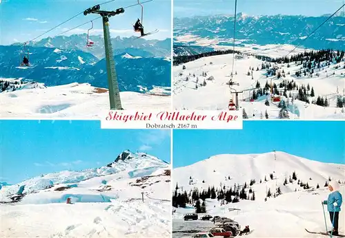 AK / Ansichtskarte 73899005 Sessellift_Chairlift_Telesiege Villacher Alpe Dobratsch 