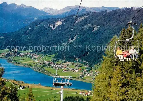 AK / Ansichtskarte  Sessellift_Chairlift_Telesiege Weisensee Kreuzeck Kaernten  