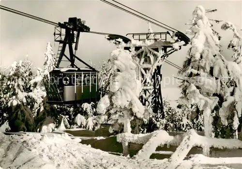 AK / Ansichtskarte 73899066 Seilbahn_Cable-Car_Telepherique Oberwiesenthal Fichtelberg  