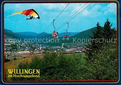 AK / Ansichtskarte  Sessellift_Chairlift_Telesiege Willingen Hochsauerland 