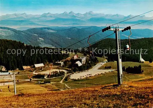 AK / Ansichtskarte 73899081 Sessellift_Chairlift_Telesiege Feldberg Schwarzwald 