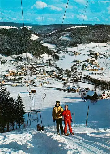 AK / Ansichtskarte  Skilift_Schlepplift_Remontees-Mecaniques Warmensteinach Fichtelgebirge  