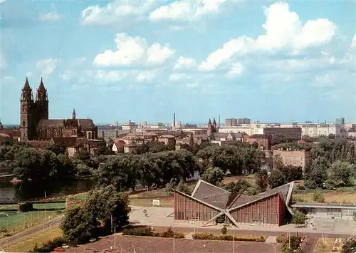 AK / Ansichtskarte  Magdeburg Stadtpanorama Magdeburg