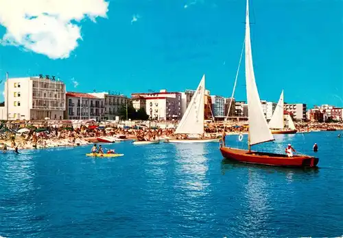 AK / Ansichtskarte  Cattolica__Provincia_Rimini_IT Spiaggia vista dal mare 