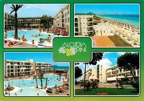 AK / Ansichtskarte 73899223 Playa_de_Muro_Mallorca_ES Apartamentos Alcudia Pins Piscina Playa 